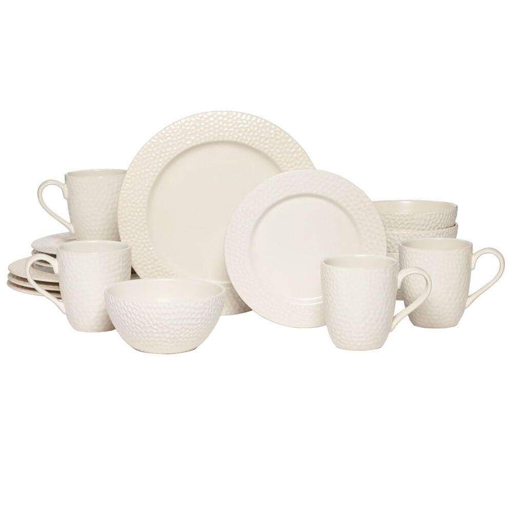 Mikasa Hayes White 16-Piece Dinnerware Set Service for 4 , , large