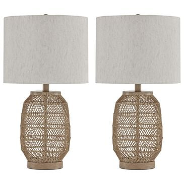 Signature Design by Ashley Orenman Table Lamp in Light Brown (Set of 2), , large