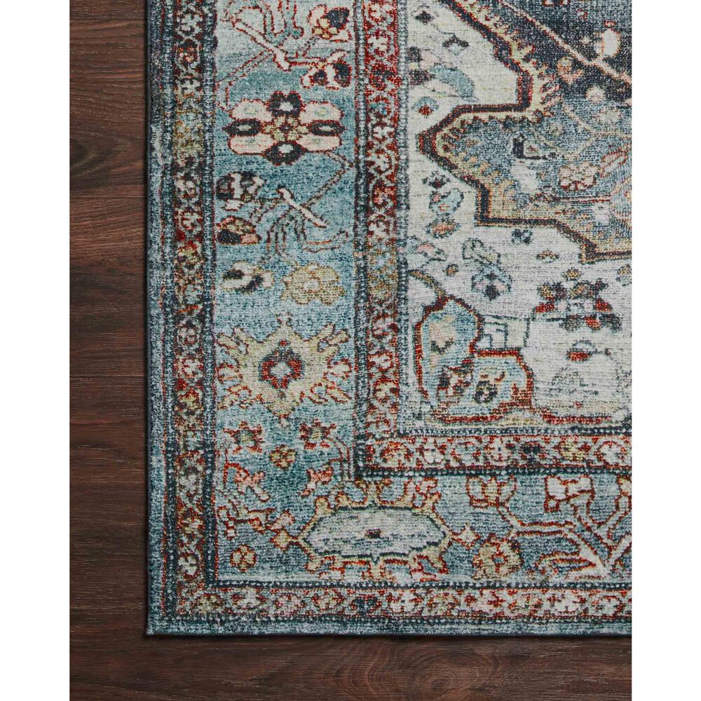 Loloi II Margot 7&#39;6&quot; x 9&#39;6&quot; Ocean and Brick Area Rug, , large