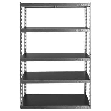 Gladiator 48" Wide Ez Connect Rack with Five 18" Deep Shelves in Hammered Granite, , large