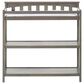 Foundations Worldwide Hampton Flat Top Baby Changing Table in Dapper Gray, , large