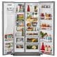 KitchenAid 24.8 Cu. Ft. Side-by-Side Refrigerator with Exterior Ice and Water in Stainless Steel with PrintShield Finish, , large