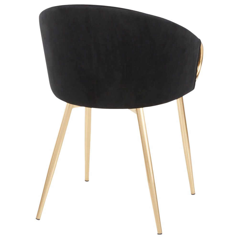 Lumisource Claire Chair in Black Velvet, , large