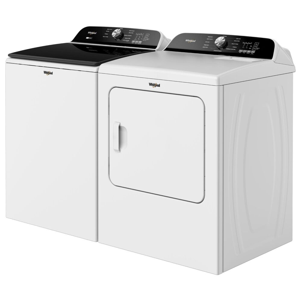 Whirlpool 5.3 Cu. Ft. Washer and 7.0 Cu. Ft. Electric Dryer in White, , large