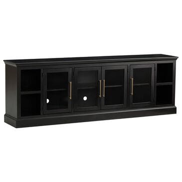 Riva Ridge Byron 98" TV Console with 4 Doors in Black, , large
