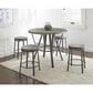 Crystal City Portland 5-Piece Counter Height Dining Set in Gray, , large