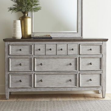 Belle Furnishings Heartland 9 Drawer Dresser in Antique White, , large