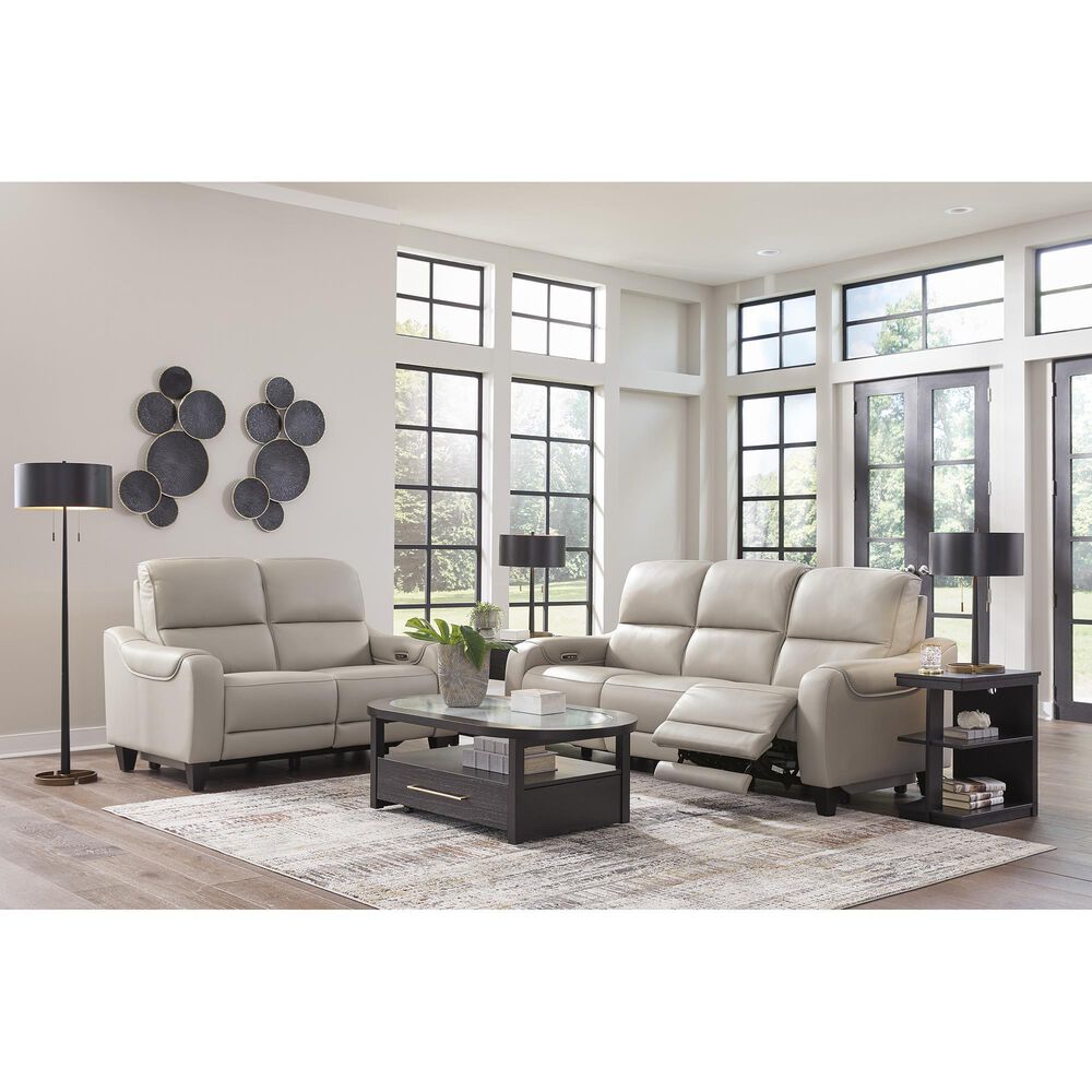 Signature Design by Ashley Mercomatic Power Reclining Loveseat in Gray, , large