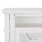 Southern Enterprises Gadia Electric Media Fireplace in White/White Faux, , large