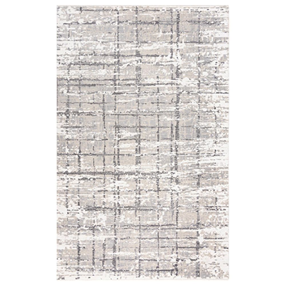 RIZZY Couture 5" x 8" Ivory and Gray Area Rug, , large