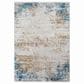 Surya Solar 2" x 3" Sky Blue, Dark Blue, Saffron, White, Gray and Charcoal Area Rug, , large