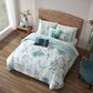 Bebajen Zako Tropical 5-Piece Queen Comforter Set in Teal Green, , large