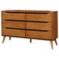 Furniture of America Lennart 6-Drawer Dresser in Oak, , large