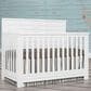 Evolur Belmar Flat Top 5-In-1 Crib in Weathered White, , large