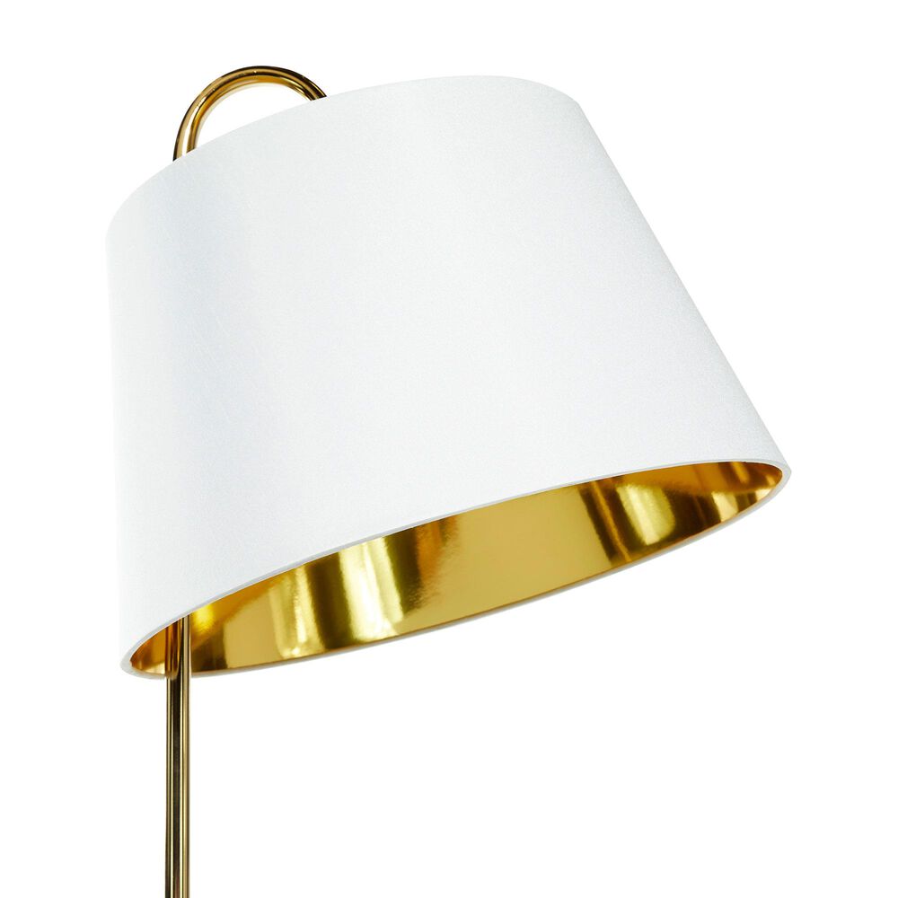 Maple and Jade Modern Floor Lamp in Gold and White, , large