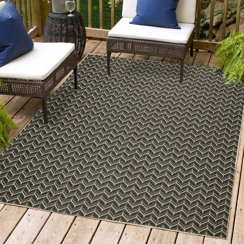 Dalyn Rug Company Bali BB1 8&#39; x 10&#39; Charcoal Indoor/Outdoor Area Rug, , large