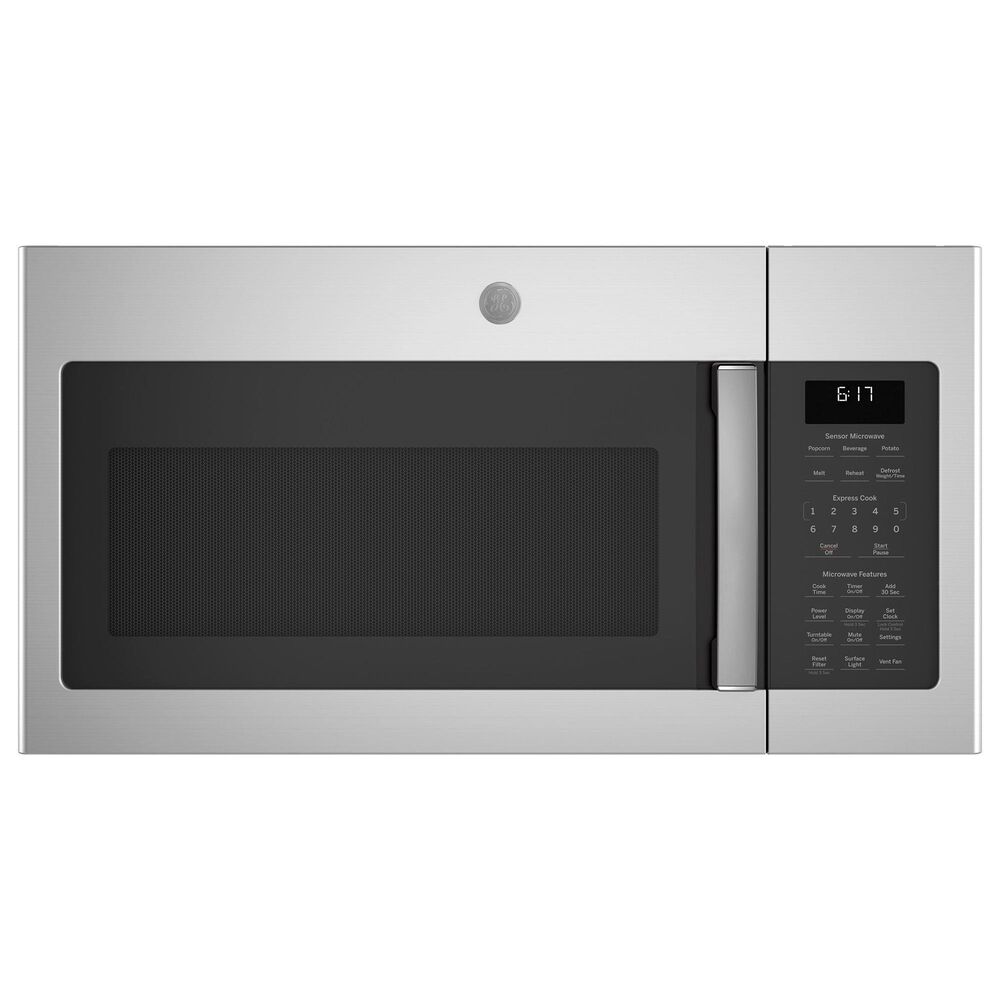 GE Appliances 2-Piece Kitchen Package with 30&quot; Free-Standing Gas Range and 1.7 Cu. Ft. Over-the-Range Microwave in Stainless Steel, , large