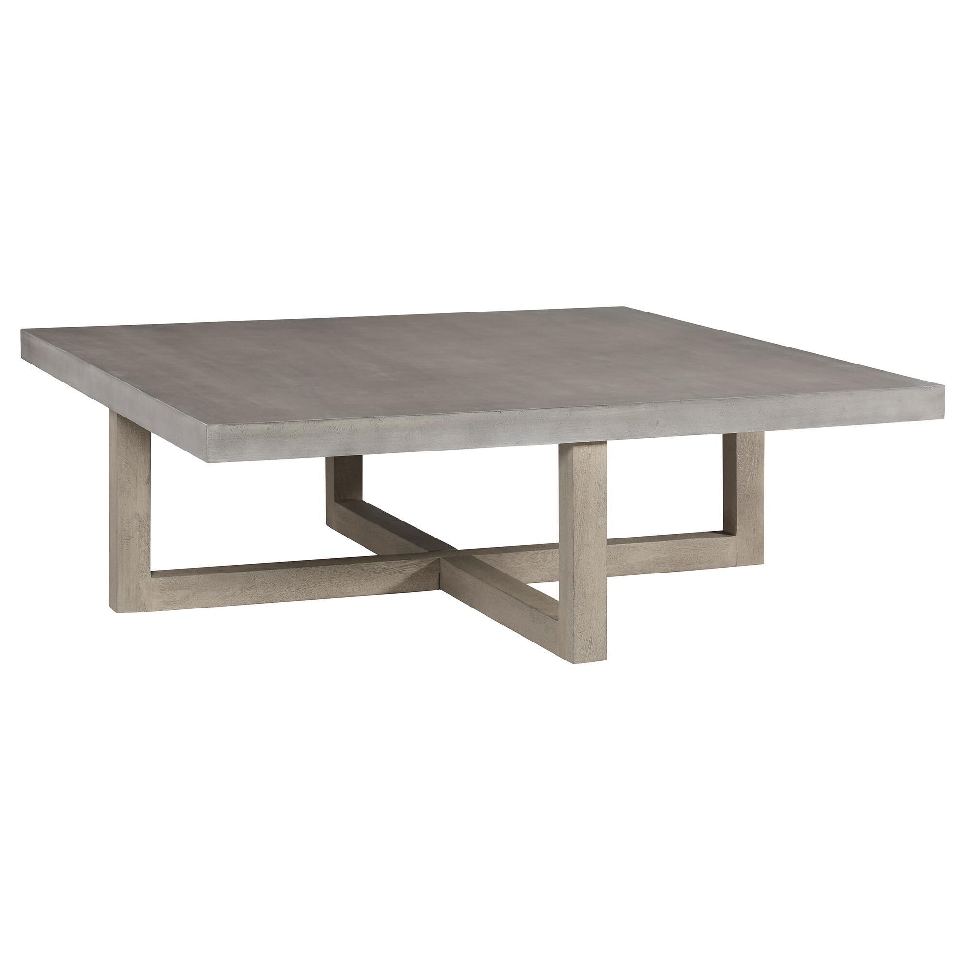 Millennium Lockthorne Square Coffee Table in Gray Faux Concrete