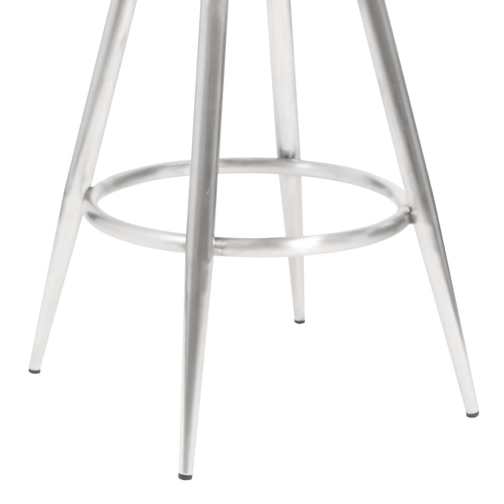 Blue River Justin 30&quot; Swivel Barstool in Stainless Steel, , large