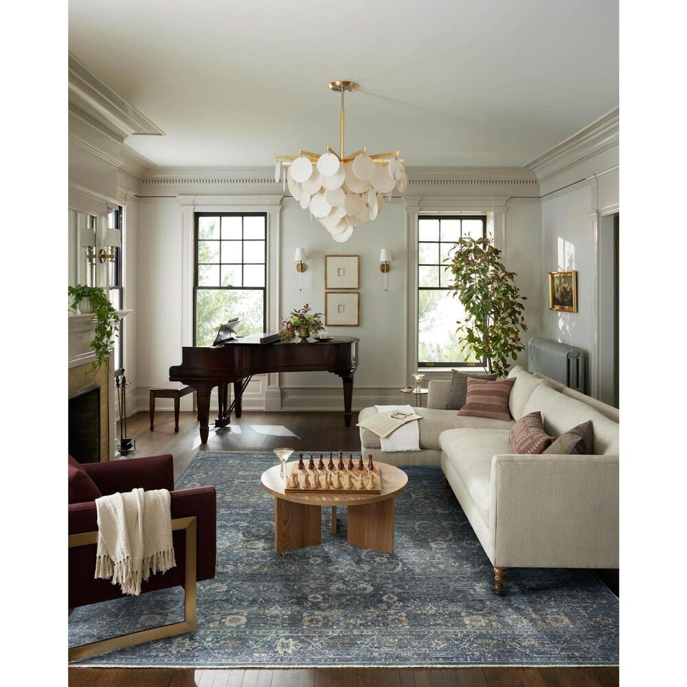 Loloi Bradbury 11&#39;6&quot; x 15&#39;6&quot; Ocean and Gold Area Rug, , large