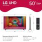 LG 50" Class UT75 Series 4K UHD in Black - Smart TV, , large
