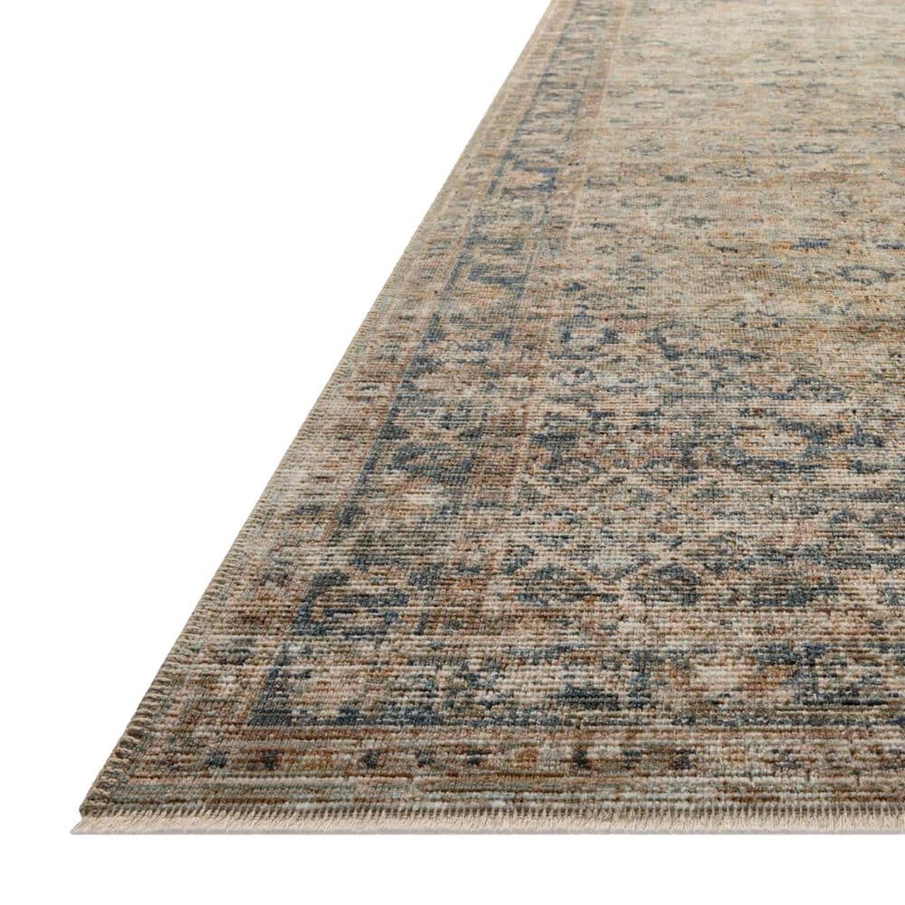 Loloi Heritage 4&#39; x 10&#39; Sage and Navy Area Rug, , large