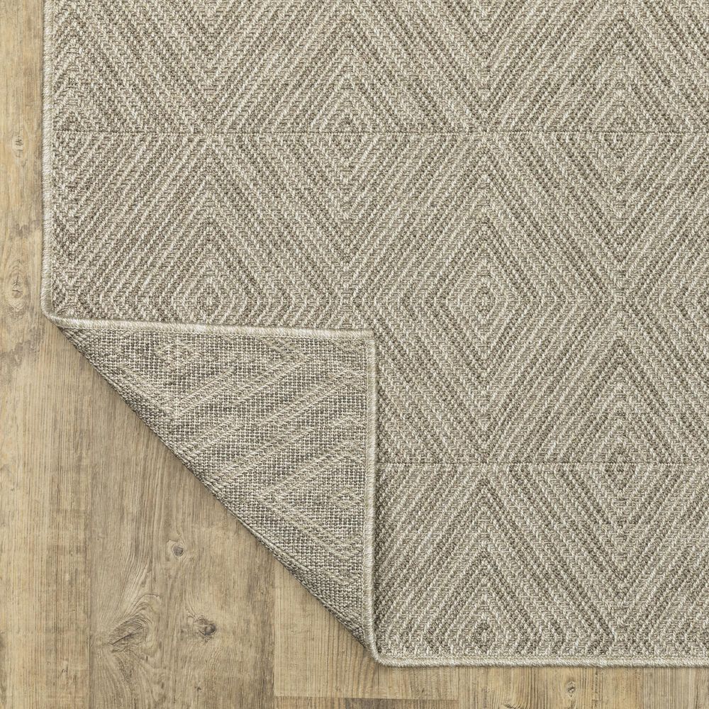 Oriental Weavers Caicos CA08A 9&#39;10&quot; x 12&#39;10&quot; Grey Area Rug, , large