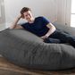 Jaxx 6" Cocoon Large Bean Bag Chair in Charcoal, , large