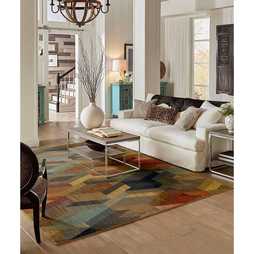 Karastan Elements Ignite 91203-50101 9&#39;6&quot; x 12&#39;11&quot; Multicolor Area Rug, , large