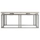 Bernhardt Riverton 40" Cocktail Table in Honed Bianco Travertine and Silver, , large