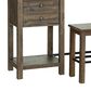 Nicolette Home Smithton Sofa Table with Stool in Homestead Brown and Vintage Bronze, , large
