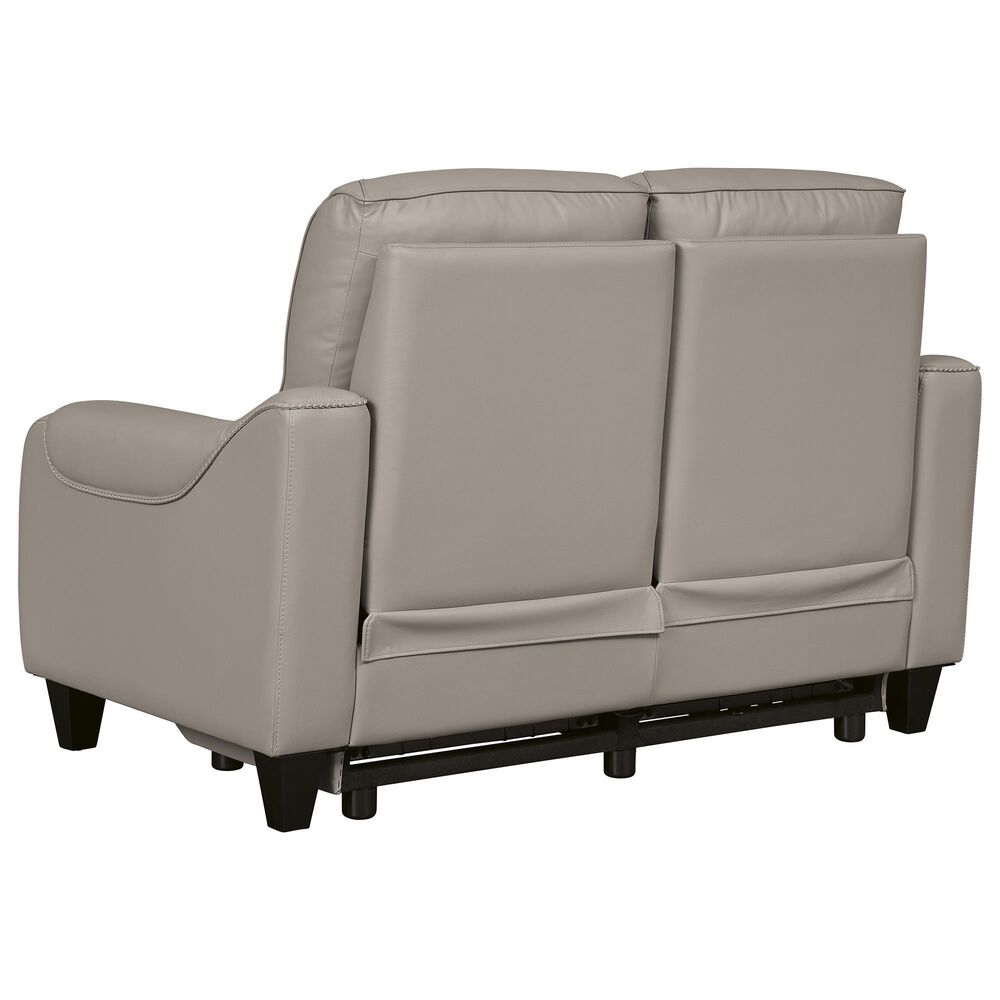 Signature Design by Ashley Mercomatic Power Reclining Loveseat in Gray, , large