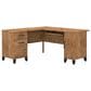 Bush Somerset 60" L-Shaped Desk with Hutch in Fresh Walnut, , large