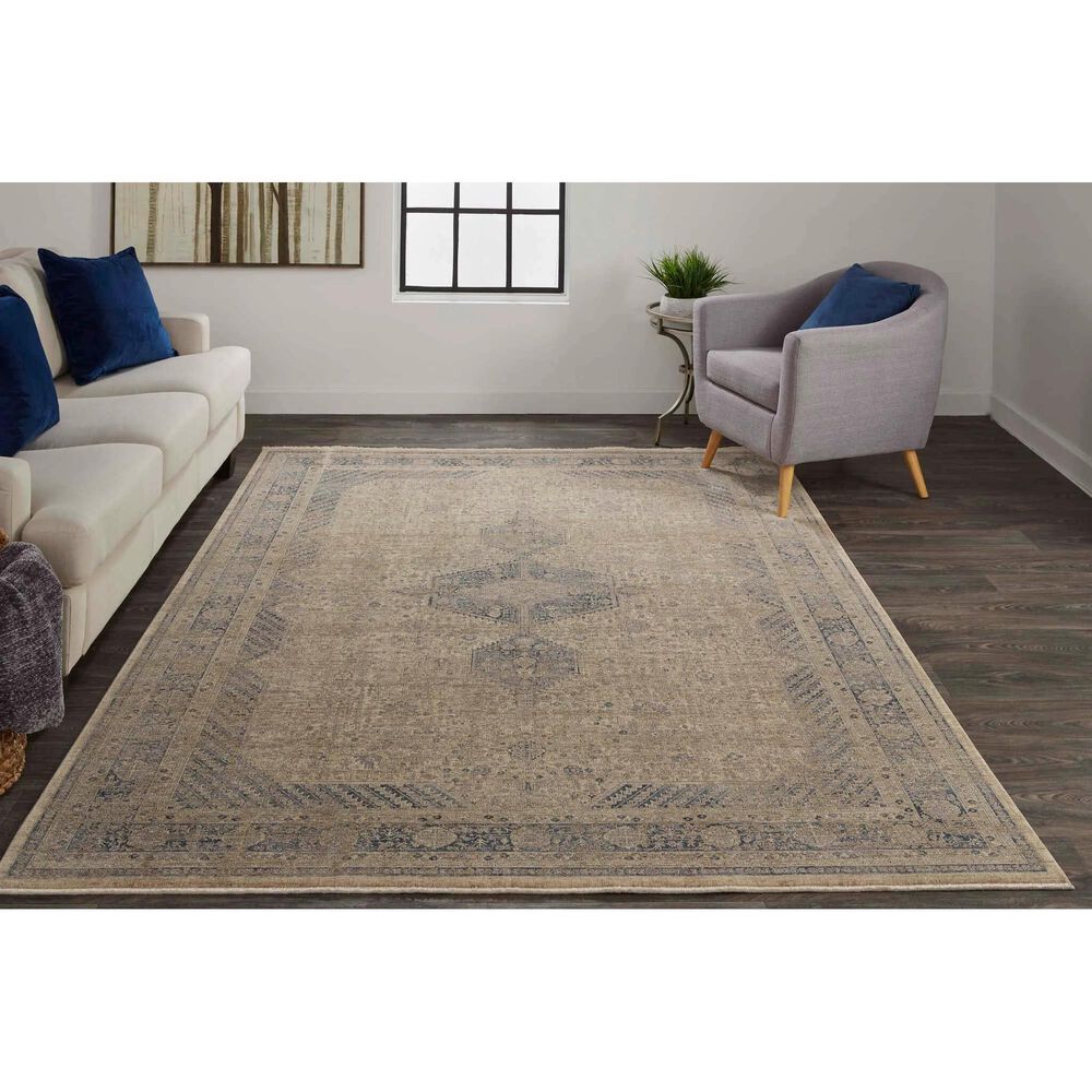 Feizy Rugs Marquette 6&#39;7&quot; x 9&#39;10&quot; Gray Area Rug, , large