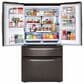 lg 2-Piece Kitchen Package with 30 Cu. Ft. Smart Wi-Fi Enabled Refrigerator and Pocket Handle Dishwasher in Black Stainless Steel, , large