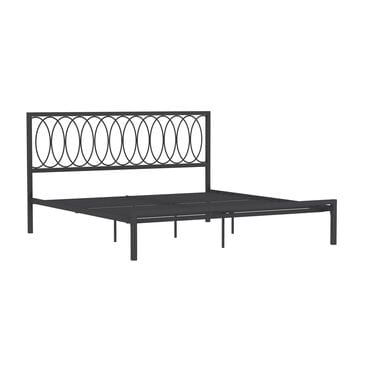 Richlands Furniture Queen Metal Bed in Gray, , large