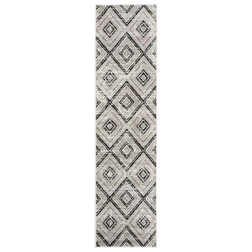 Safavieh Skyler SKY120J 2" x 8" Grey and Black Scatter Rug, , large