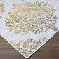 Couristan Calinda Montebello 2" x 3" Gold, Silver and Ivory Area Rug, , large