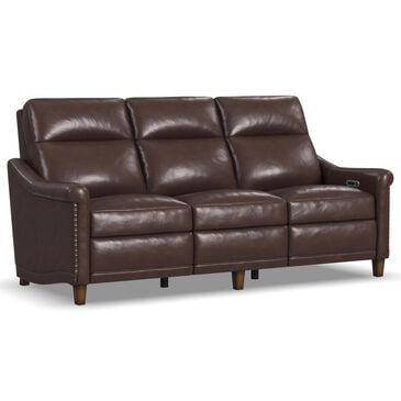 Flexsteel Elizabeth Power Sofa with Headrest in Brunette, , large