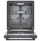 Bosch 800 Series 24"" Built-In Bar Handle Dishwasher with 8 Wash Cycles in Black Stainless Steel, , large