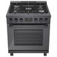 Bosch 30" Freestanding Dual Fuel Range in Black Stainless Steel, , large