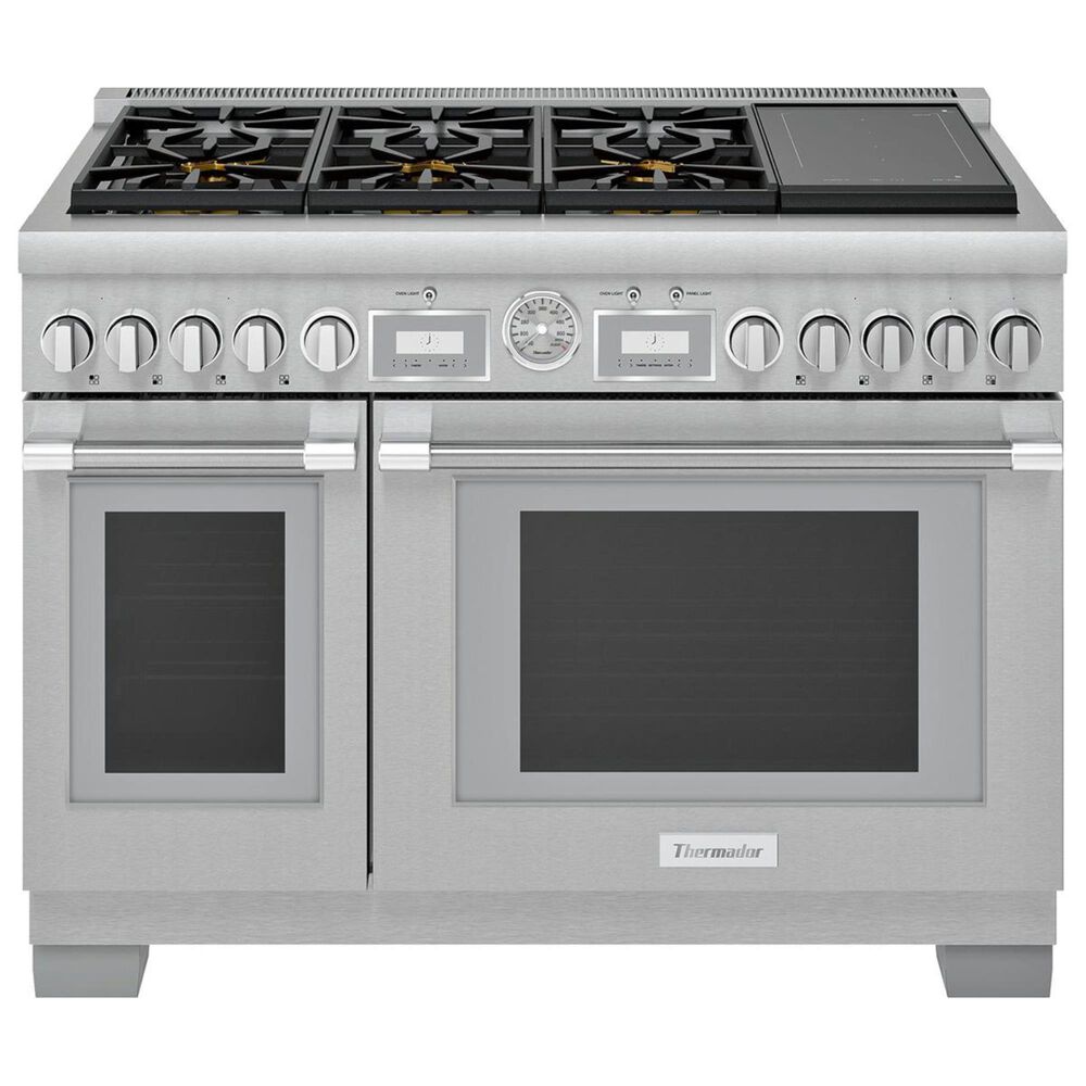 Thermador 48" Pro Grand Commercial Depth Dual Fuel Range in Stainless Steel, , large