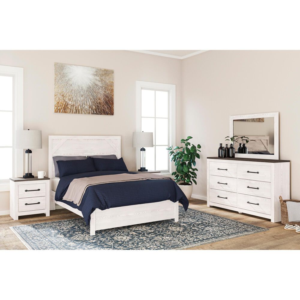 Signature Design by Ashley Gerridan Full Panel Bed in White, , large