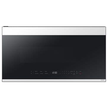 Samsung Bespoke 2.1 Cu. Ft. Smart Over-The-Range Microwave with Glass-Touch Controls and LCD Display in White Glass, , large
