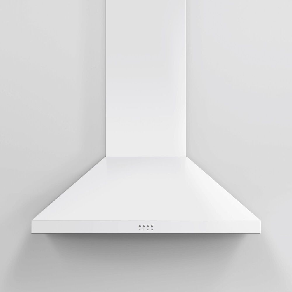 Fisher and Paykel 36&quot; Classic Wall Hood with Pyramid Chimney in White, , large