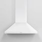 Fisher and Paykel 36" Classic Wall Hood with Pyramid Chimney in White, , large