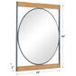 Novogratz 40" x 28" Wall Mirror in Matte Brown and Gray, , large