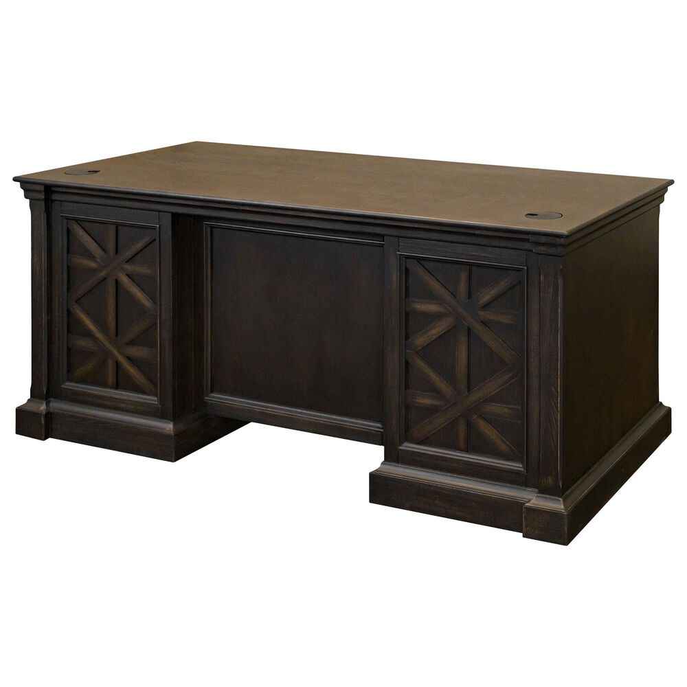 Wycliff Bay Kingston Executive Desk in Dark Chocolate, , large