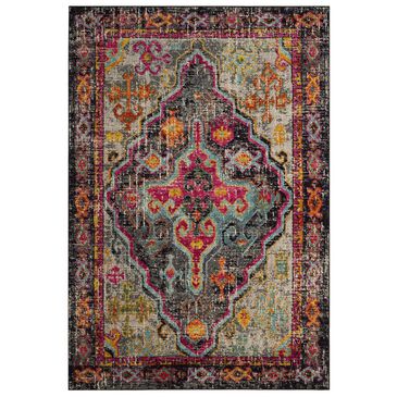 Safavieh Monaco MNC247R-4 4" x 5"7" Grey/Fuchsia Area Rug, , large