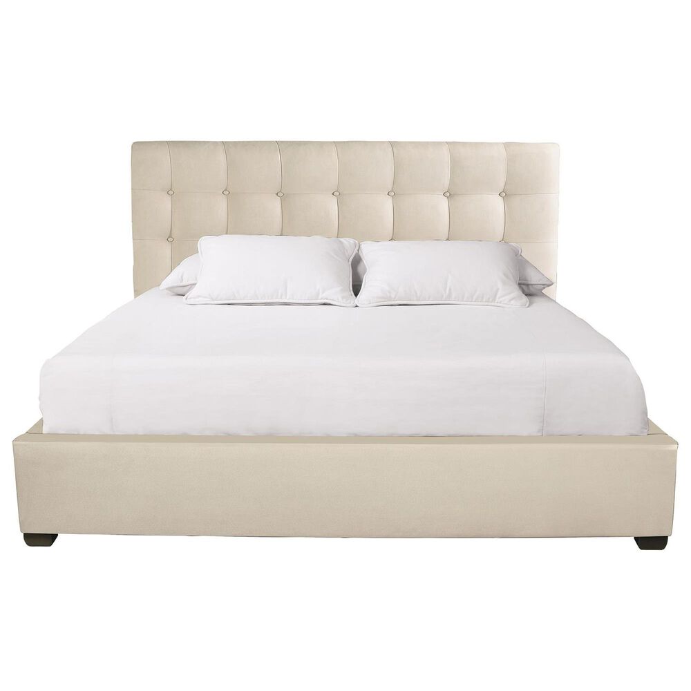 Bernhardt Avery King Upholstered Panel Bed in Cream, , large